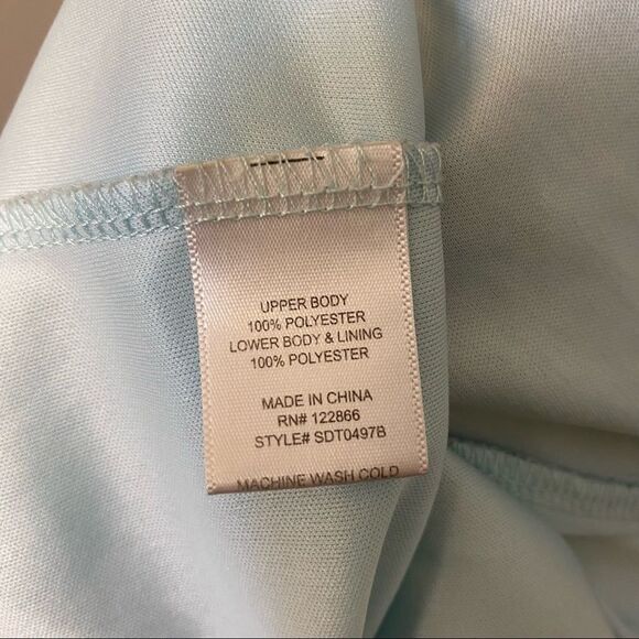 Pinky blue crochet sheer chiffon summer keyhole hi low lace boho dress 14 - Picture 7 of 9